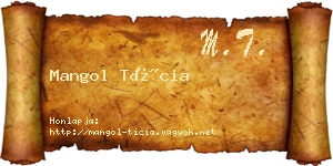 Mangol Tícia névjegykártya